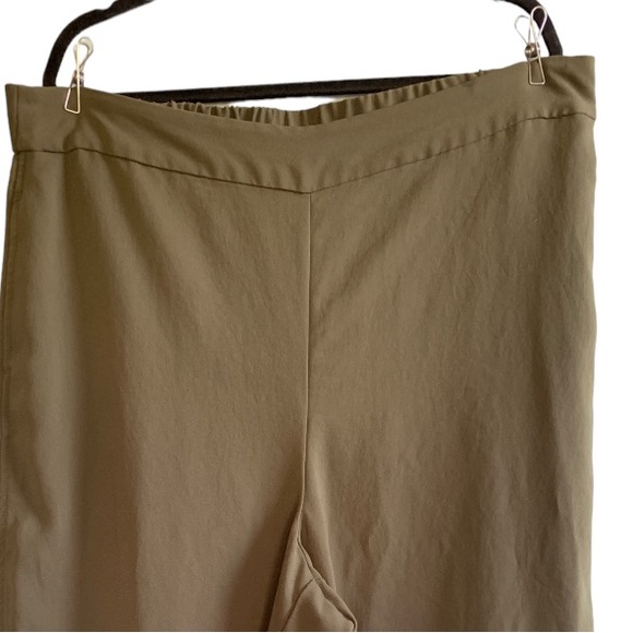 Madewell woman’s plus Sz 2X olive color cropped wide leg pants with pockets - Picture 6 of 11